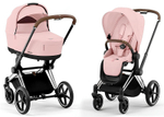 Коляска 2 в 1 Cybex Priam IV Chrome Brown Peach Pink