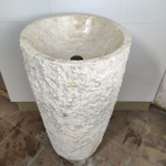 Раковина напольная из мрамора Erozy Cream MN-61496 53*53*91