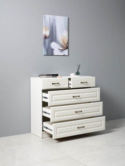 Ливерпуль Комод 10.103.01 Белый/Ясень ваниль