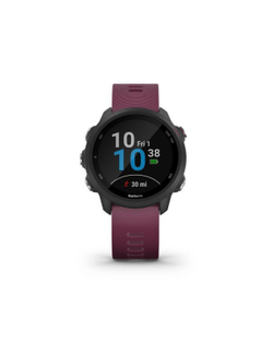 Garmin Forerunner 245 чёрный с вишневым ремешком беговые смарт-часы с GPS (010-02120-11)