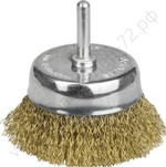 STAYER 75 мм, витая латунированная стальная проволока, 0.3 мм, Щетка чашечная, PROFESSIONAL (35117-075)