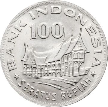 100 рупий 1978 Индонезия
