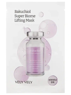 Лифтинг-маска с бакучиолом Vely Vely Bakuchiol Super Biome Lifting Mask