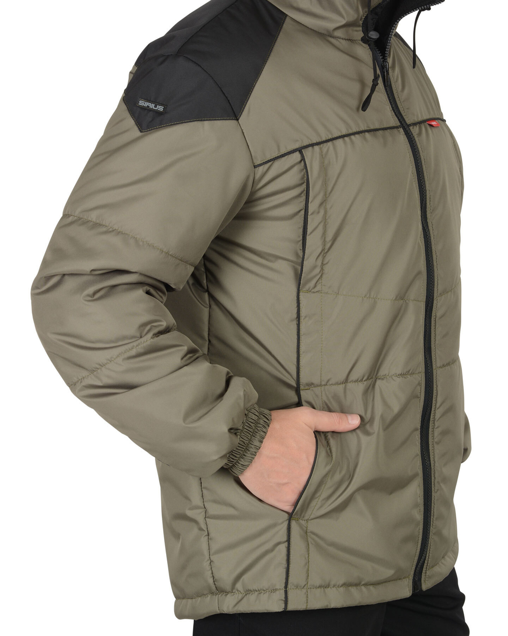 Куртка "Спринтер" мужская, оливковая с чёрным