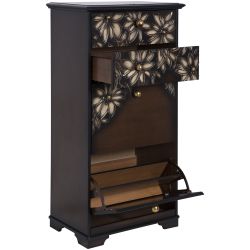 Тумба для обуви Терра-4 (с 4-мя ящиками) Каштан Амбер