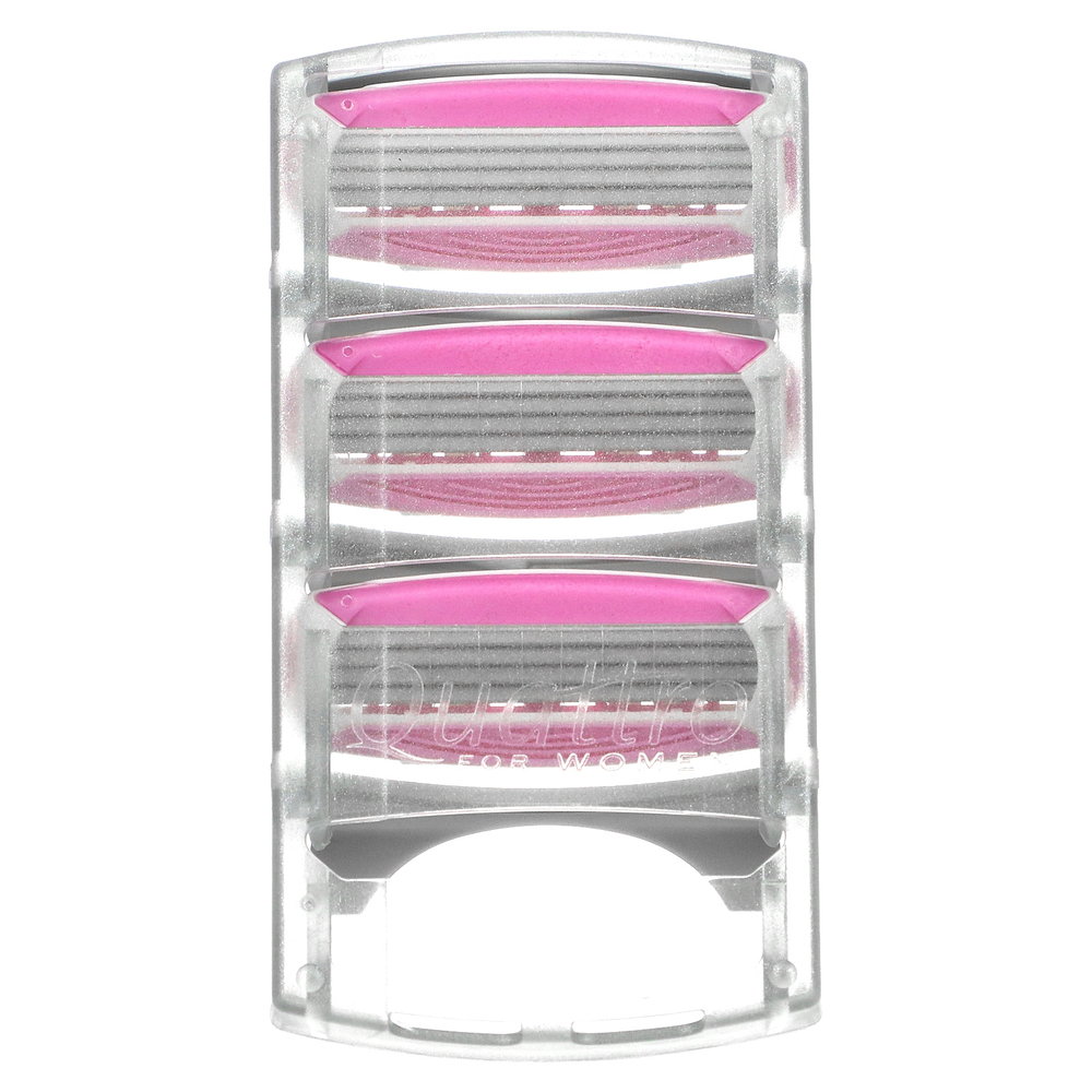 Schick, Quattro For Women, 1 бритва, 4 кассеты