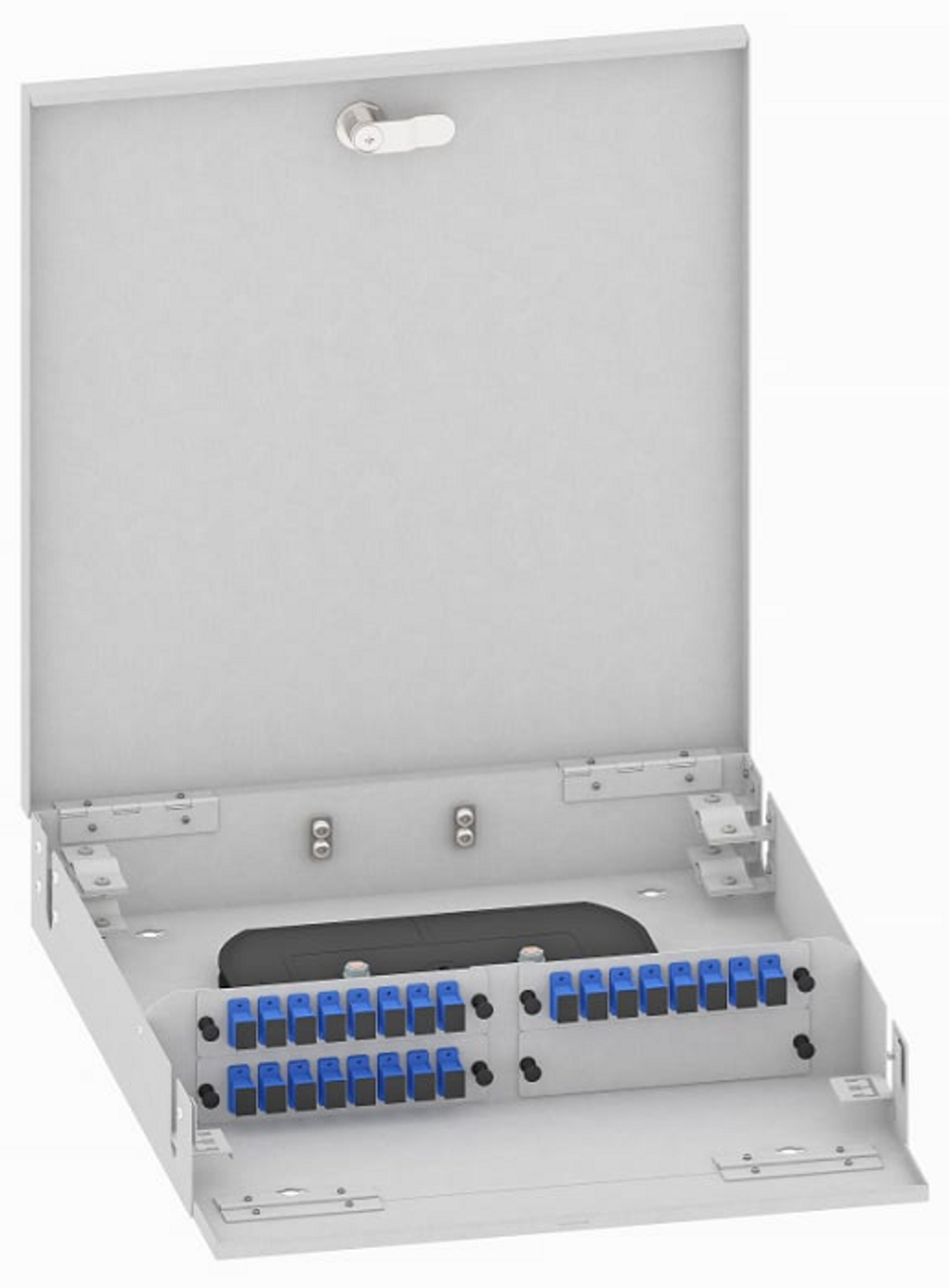 Кросс оптический настенный  TopLAN КРН-Top-24SC/U-OS2-GY