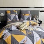 Комплект постельного белья Делюкс Сатин 100% хлопок на резинке LR445