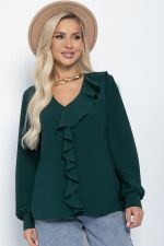 Блуза Стефанна (изумруд) Б11339 LT Collection