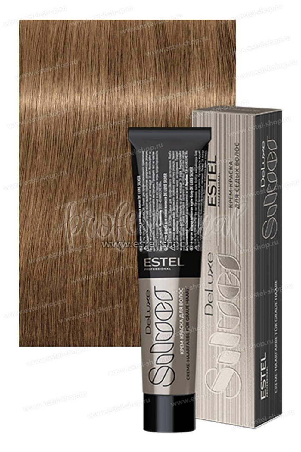Estel DeLuxe Silver 8/36 Светло-русый золотисто-фиолетовый 60 мл