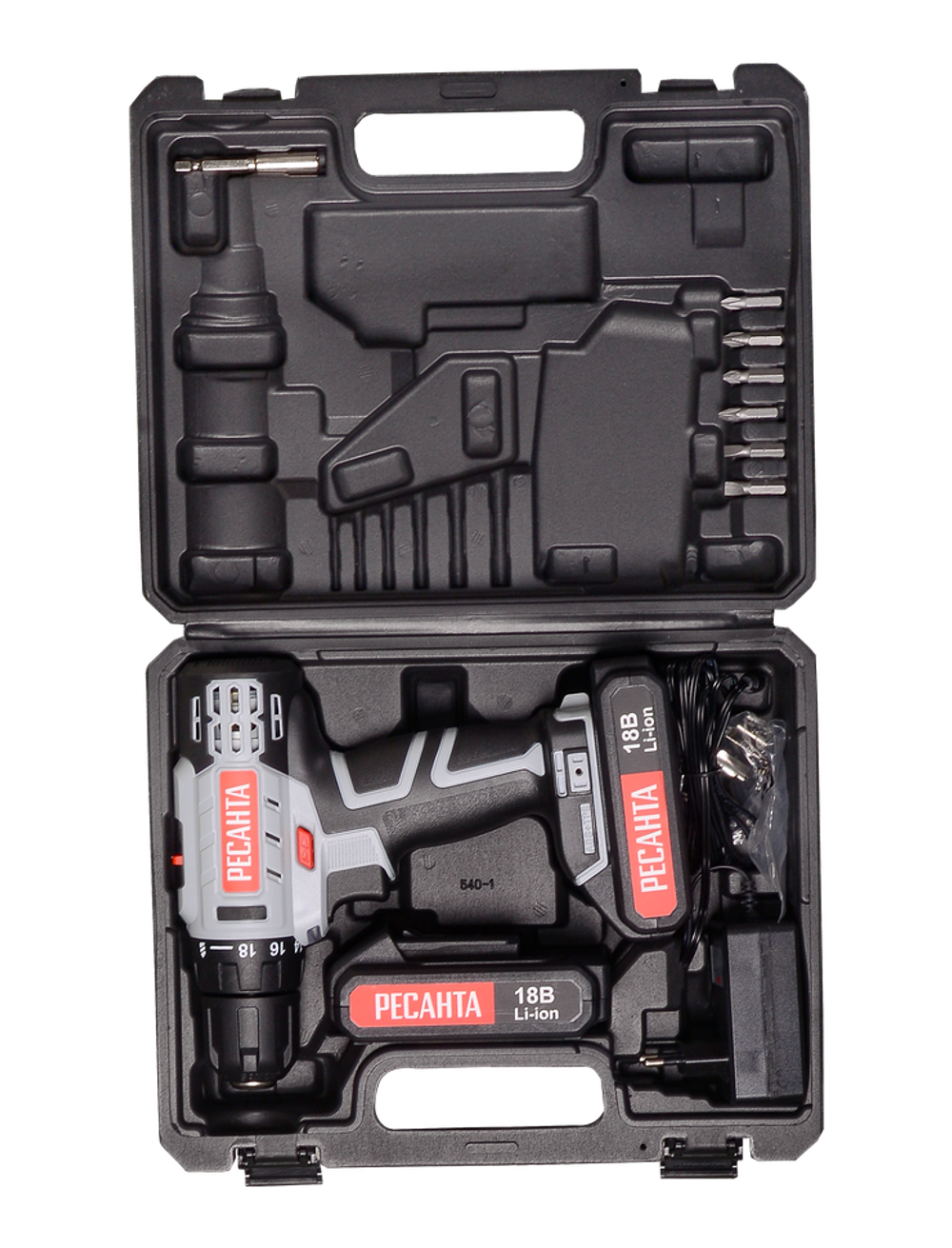 Дрель-шуруповерт аккумуляторная Ресанта ДА-50Л2-18А