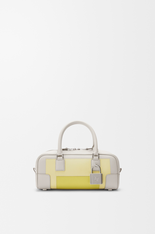 Loewe Укороченная сумка Amazona 23 из телячьей кожи наппа, серый/желтый