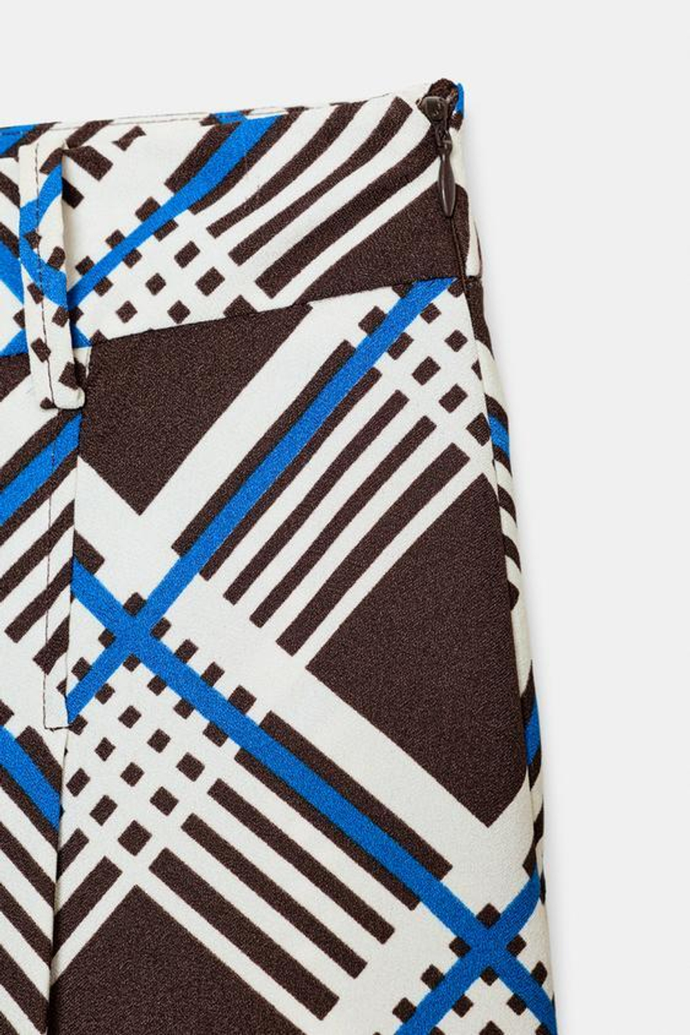 ZARА ДЛИННЫЕ БЕРМУДЫ В КЛЕТКУ, РАЗНОЦВЕТНЫЙ