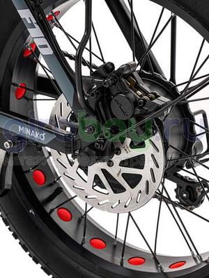 Электровелосипед Minako F10 Pro (48V/20Ah) - Серый обод фото №8