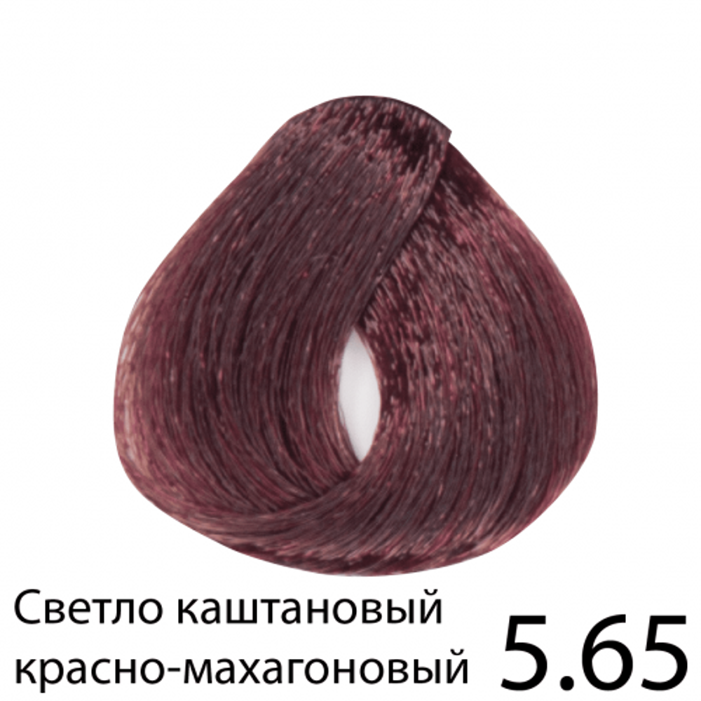 Перманентная крем-краска для волос без аммиака, Regal Zero (светло-каштановая красно-бордовая), 5.65, BES