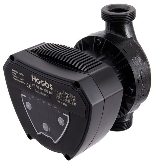 Циркуляционный насос Hoobs CTAE 25-80 180 с гайками энергоэффективный электронный (08127H)