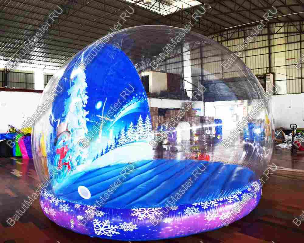 Надувная прозрачная сфера для декораций "Шоу-шар", 4*4*3 м