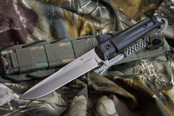 Нож Kizlyar Supreme Alpha D2 кратон, Black/Stonewash
