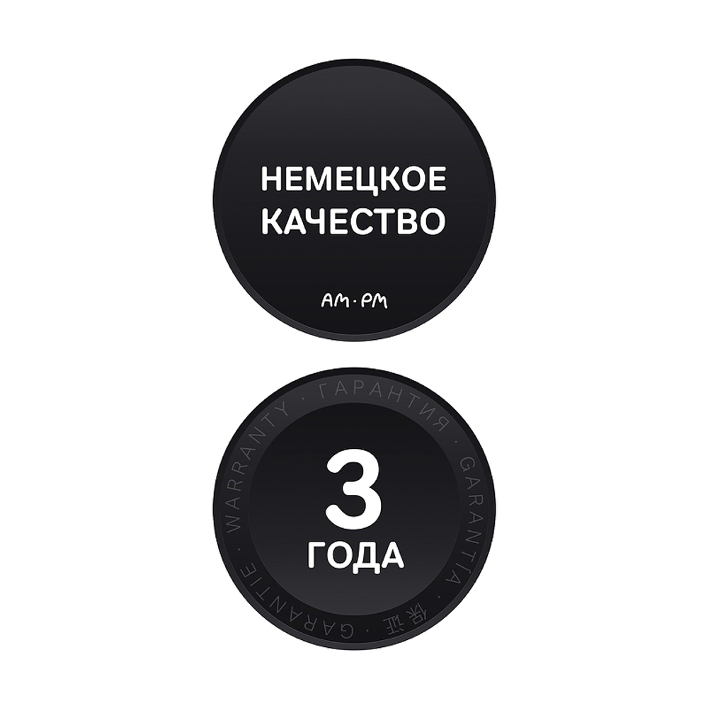 Душевой уголок AM.PM Gem 90х90 W90G-403-090BT профиль Черный матовый стекло прозрачное