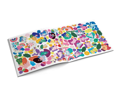 Альбомная книжка с наклейками. 100 веселых наклеек: Страна русалок и единорогов