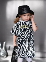 Платье в садик для девочки с принтом