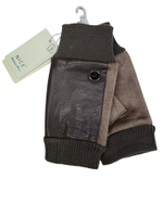 Митенки. Женские. Материал верха: Эко кожа. Замша. Подклад: Плюш-флис. В упаковке 12 шт, разные цвета.