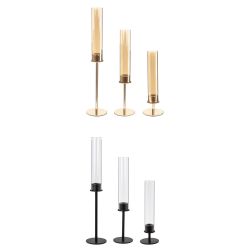GAEM Набор из 3-х подсвечников, L10 W10 H50 см, 2в.