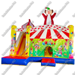 Коммерческий надувной батут "Цирковая жизнь" 5.5*5*35 м