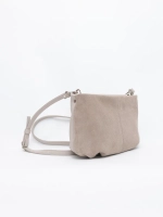 Сумка через плечо маленькая натуральная замша