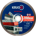 Диск алмазный сплошной KRUGO MASTER по бетону 200х2,4х22,23х10mm, 81082000279