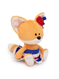 Мягкая игрушка Лисичка Лика в морской юбке 15см