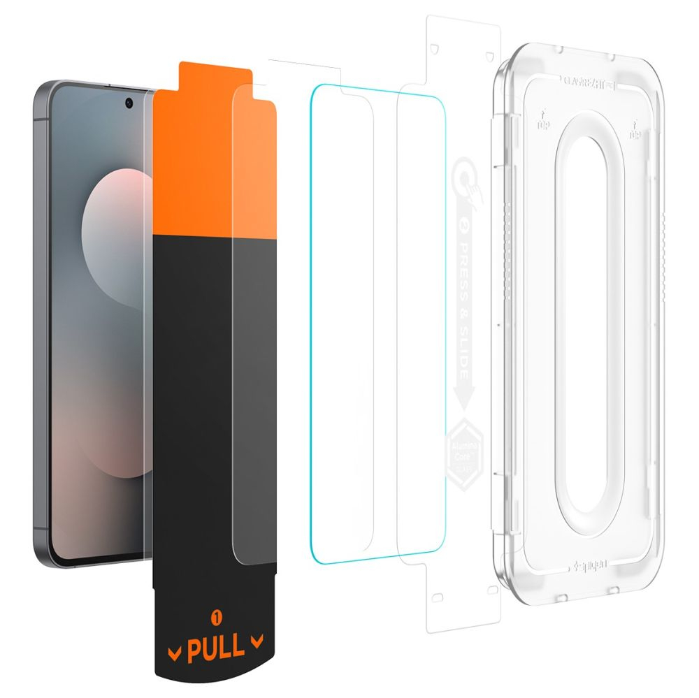 Стекло Spigen GLAS.TR ”EZ FIT PRO” 2 шт. для GALAXY S25 FE CLEAR