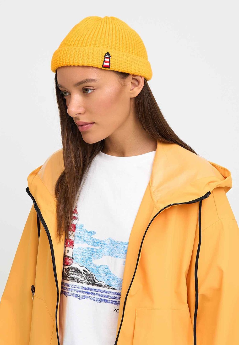 Плащ Kefirmaykifer Оверсайз желтый