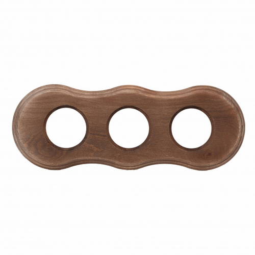 Рамка 3-х постовая для скрытого монтажа (дерево, Винтаж) BF8-630-18