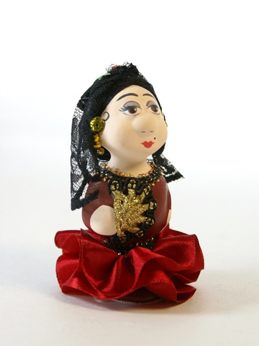 Кукла потешка фарфоровая Испаночка