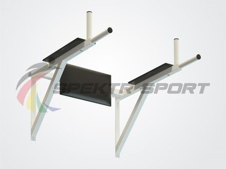 Тренажер брусья-пресс навесной Школьник 1 цв. белый