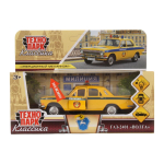 Модель ин. мет. "ГАЗ-2401 Волга. Милиция. ГАИ" 12см. свет+звук, желтый 2401-12SLPOL-YE (Технопарк)