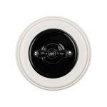 Рамка 1 постовая, керамика, цвет белый BF2-610-01