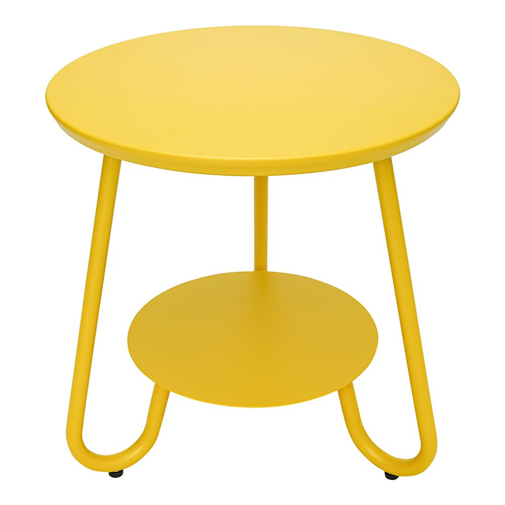 Столик Stian, Ø50 см, желтый