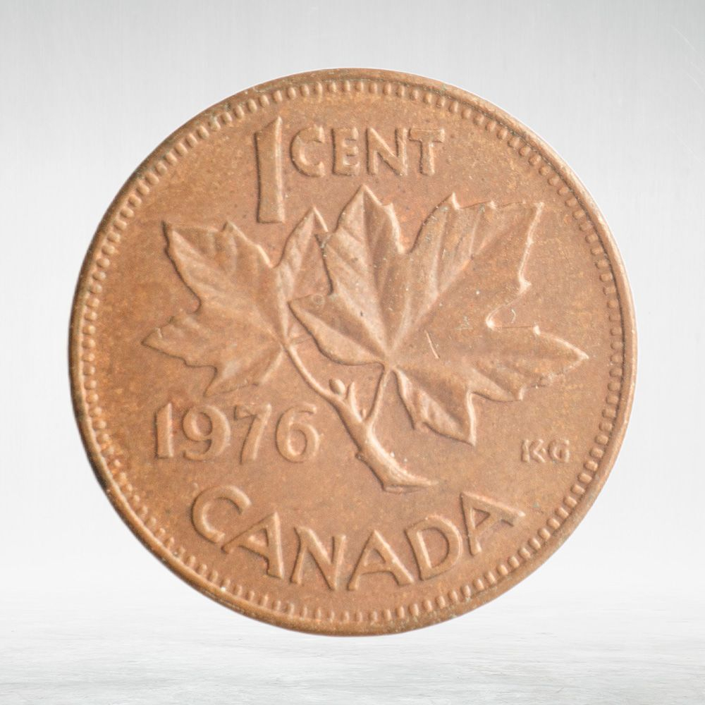 Canada, 1 Cent, 1976 – Elizabeth II (Second Portrait), XF