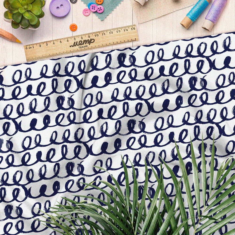 Ткань поплин пружинки