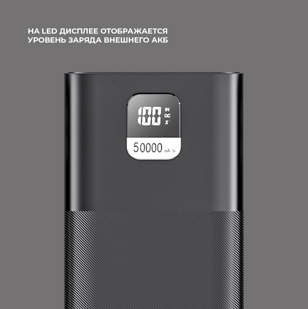 Внешний аккумулятор NRG Turbo V4 50000 мА-ч,22.5Вт, черный