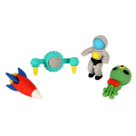 Набор ластиков на блистере "Космос" 4 шт в наборе , С-40358