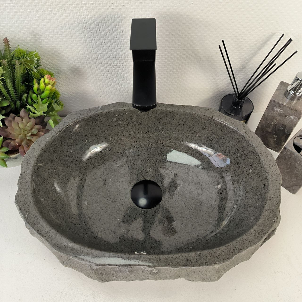 Раковина из андезита Erozy Grey EA-65561 46*34*14 0038