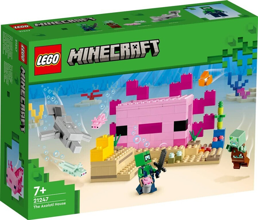 Конструктор LEGO Minecraft 21247 Дом Аксолотля