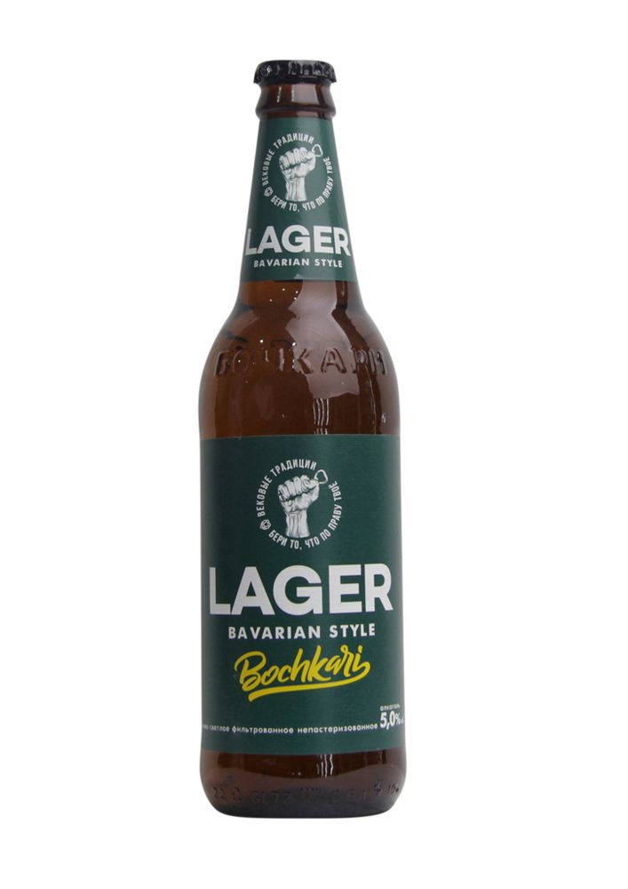 Пиво &quot;Lager&quot; cветлое фильтрованное 0.5 л.ст/бутылка