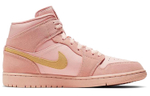 Jordan 1 Mid Coral Gold