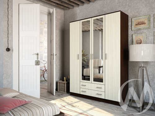 Шкаф ЛДСП (З) Квадро (венге/лоредо)