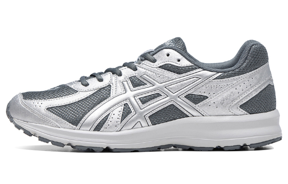 Asics Jog 100 S comfortable non-slip lightweight low-cut casual running shoes for men and women with the same silver gray