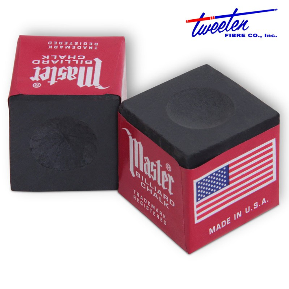 Мел бильярдный "Master" Black 12шт.